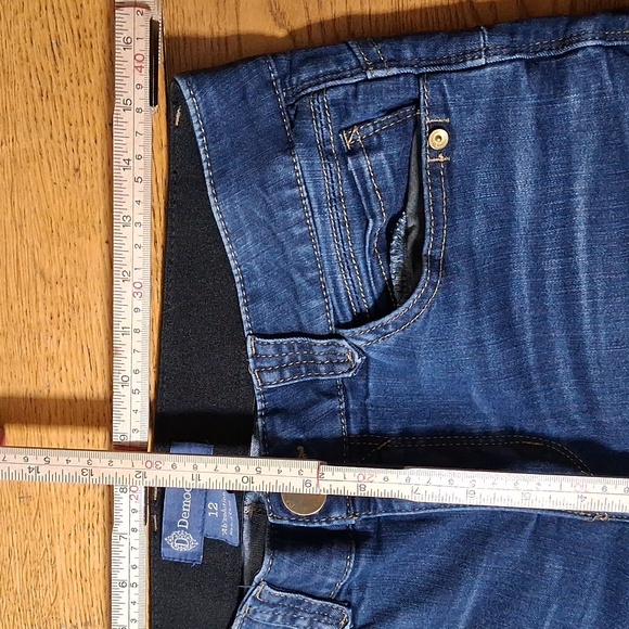DEMOCRACY Jeans Womens 12 BLUE DENIM Preowned AB SOLUTION Used - Picture 3 of 5